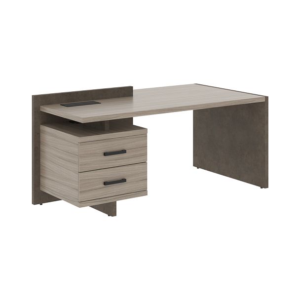 Стол СФ-531321 Дрифтвуд \Бетон чикаго тем\Графит 1800х961х840 WOOD&STONE - Вид 1