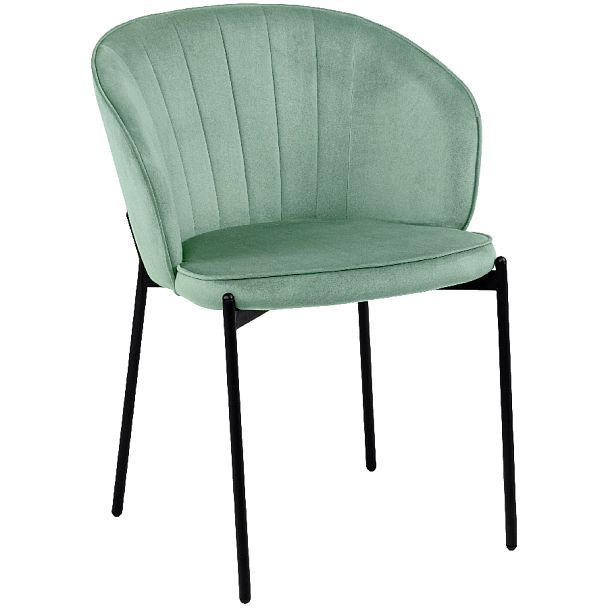 Комплект кухонных стульев Миэль мятный велюр/черный, 2 шт. - Вид 3