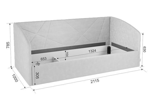 Комплект детской мебели "Зефир К4" (4015х1000х2300) ДК04Зефир.3271 - Вид 8