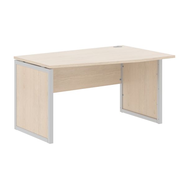 Стол эргономичный XQPCT 149(R) Бук Тиара/Алюминий 1400х900х750 XTEN-QP - Вид 1