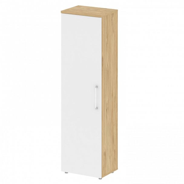 Гардероб узкий "Shift" SK.GB-1 тиквуд светлый/белый бриллиант - Вид 2