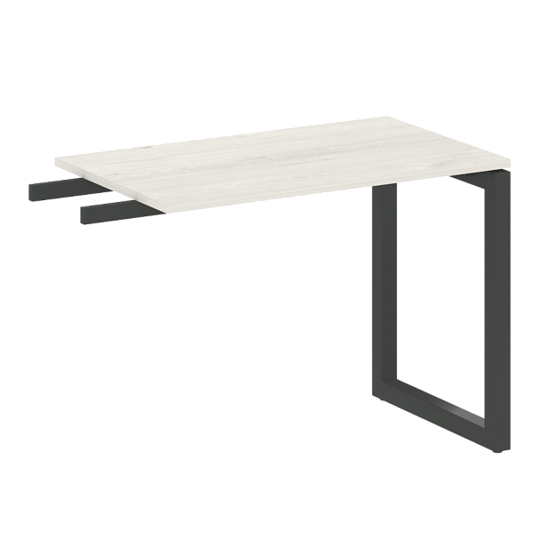 Metal System Quattro Приставной элемент на О-образном м/к 50БО.ПР-3 Дуб наварра/Антрацит металл 1000*600*750 - Вид 1