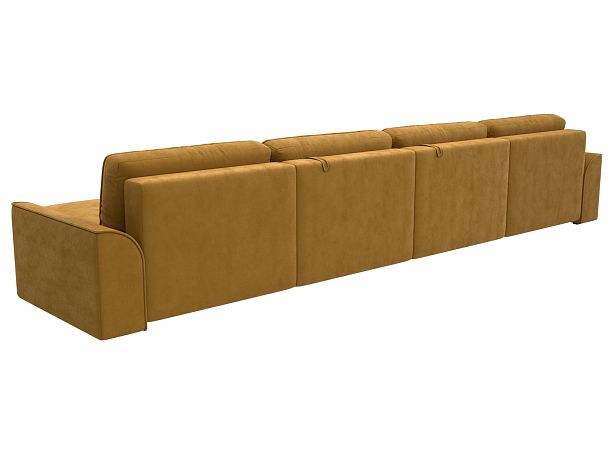 Диван п-образный Лига-048 НПБ лонг Велюр желтый - Вид 5