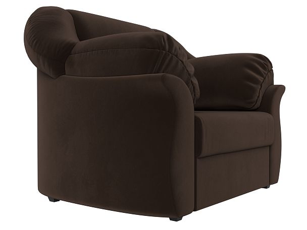 Кресло Карнелла (полностью микровельвет коричневый) - Вид 3