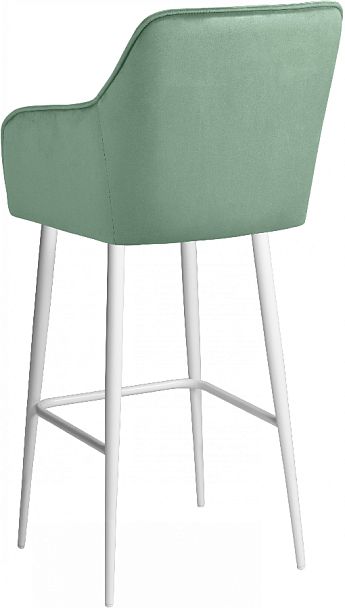 Барное поворотное кресло Мони К, Confetti aquamarine/белый - Вид 6