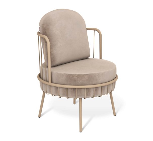 Кресло Sheffilton SHT-AMS123 латте/кофейный - Вид 1