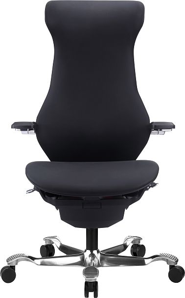 Эргономичное кресло Everprof Atom Black (Атом Блэк) Экокожа Черный - Вид 2