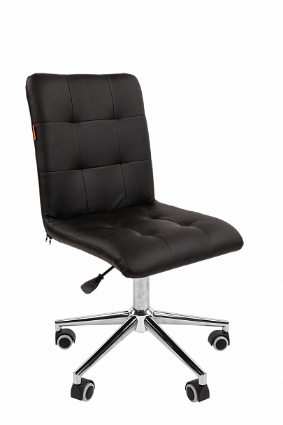 Кресло CHAIRMAN 030, крестовина хром, экокожа, черный - Вид 1