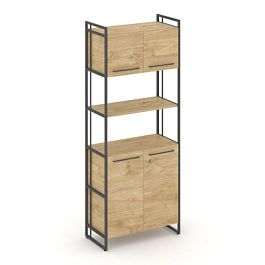 Rift Шкаф 5 ниш широкий RF.SS-53 Тиквуд Светлый/Металл Антрацит 798*396*2010 - Фото предпросмотра