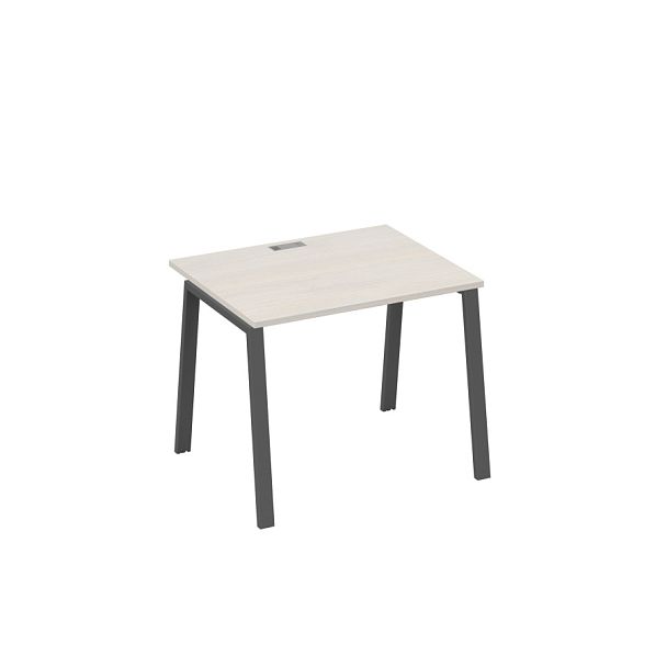 Стол письменный на металлокаркасе TRE A4 А4 Б3 022 БП дуб / металлокаркас антрацит - Вид 1