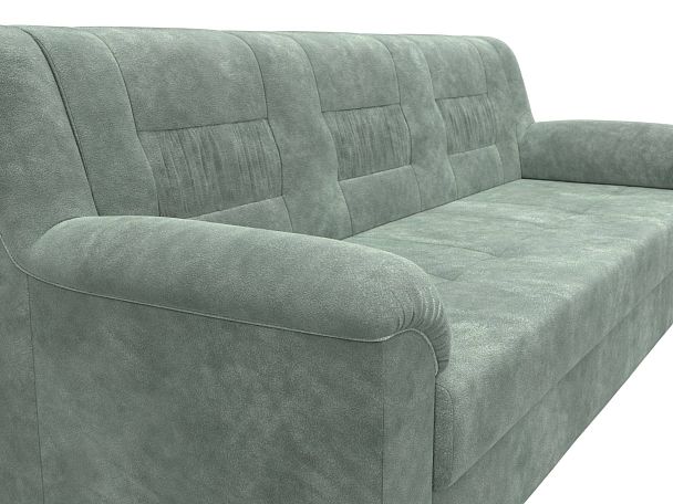 Диван прямой Карелия Велюр зеленый - Вид 4