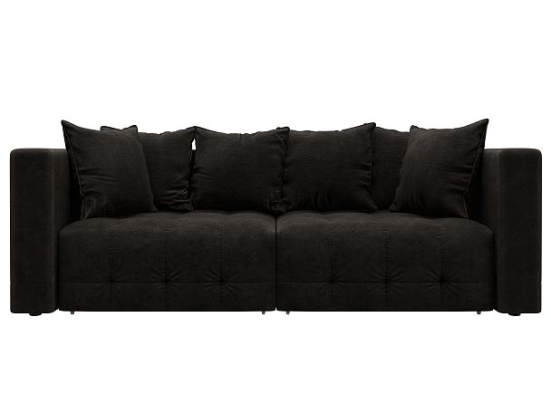 Диван прямой Лига-052 НПБ Велюр коричневый - Вид 2