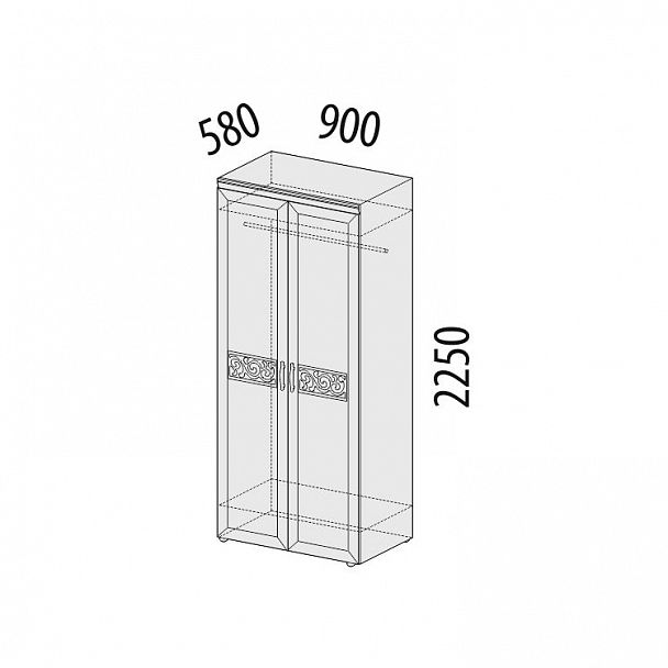 Шкаф "Тиффани" 93.11 - Вид 2