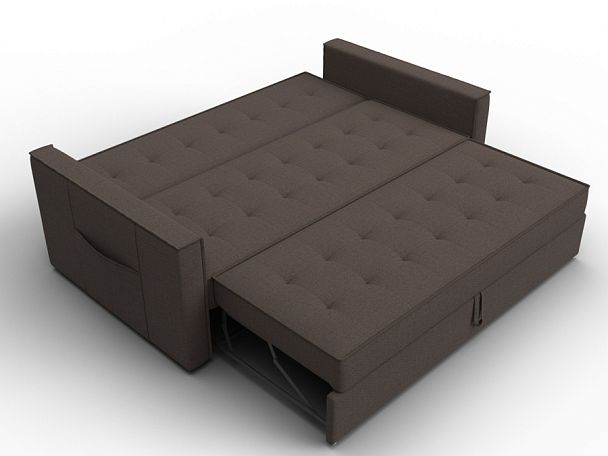 Диван прямой Лига-104 (160) Рогожка коричневый - Вид 8