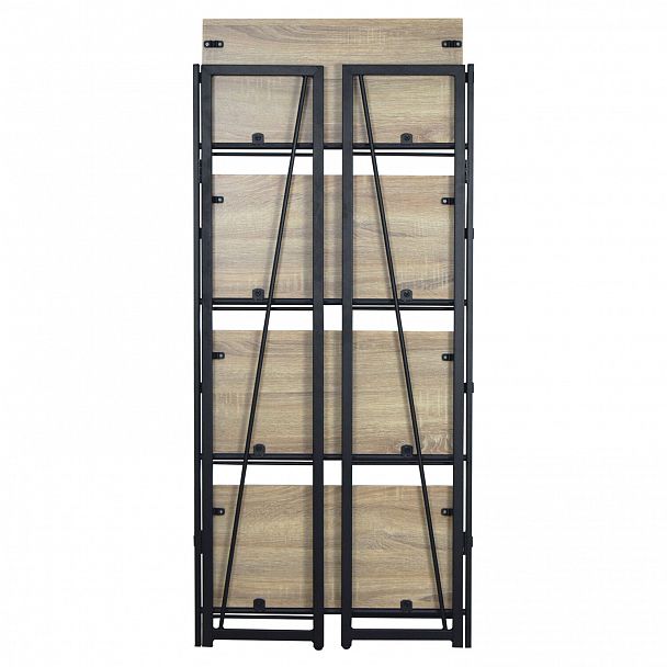 Стеллаж на металлокаркасе BRABIX "LOFT SH-001", 600х300х1250 мм, складной, цвет дуб натуральный, 641230 - Вид 6