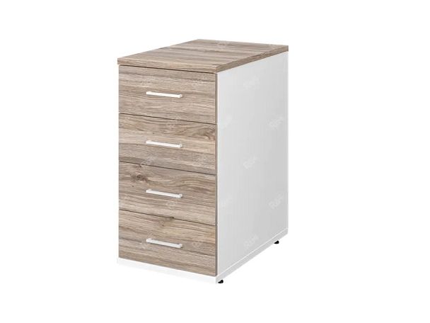 TANDEM RTD038-40-MA Тумба 4 ящика универсальная 400х600х750 Дуб Маувелла/Белый - Вид 1
