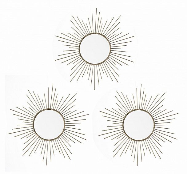 Набор из 3 зеркал настенных (25 см) Aviere 29210 - Вид 1