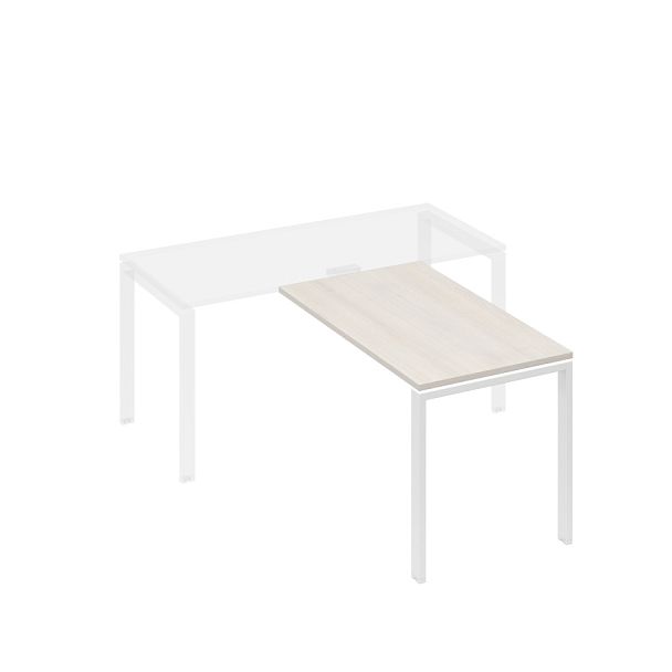 Брифинг-приставка на металлокаркасе UNO A4 А4 Б1 074 БП дуб / металлокаркас белый - Вид 1