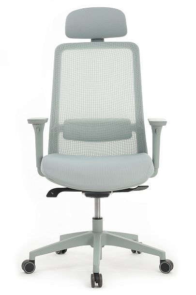 Кресло WORK W-218C blue Голубой пластик/Голубая сетка 65-64-113-123 - Вид 2