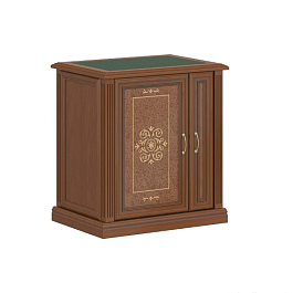 Шкаф для холодильника "Версаль люкс"  ПК-ВРЛ-ШХ83Х75К/И3/1/35-В2-217 орех орвието lux+ зеленый lux - Фото предпросмотра