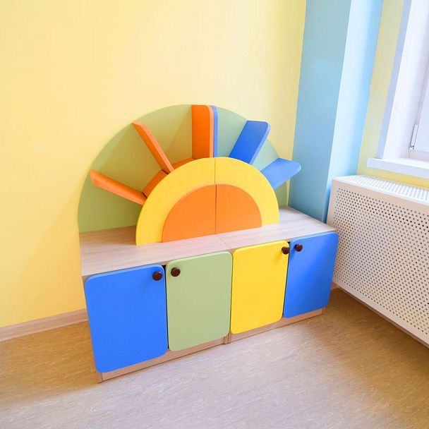 Стенка модульная Радуга, модуль 6, цветной фасад - Вид 6