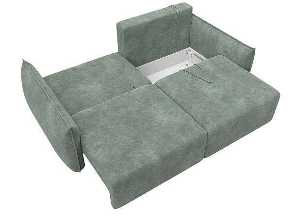 Диван прямой Лига-051 НПБ Велюр зеленый - Вид 8