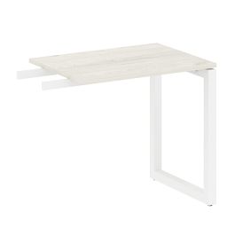 Metal System Quattro Приставной элемент на О-образном м/к 50БО.ПР-2 Дуб наварра/Белый металл 800*600*750 - Фото предпросмотра