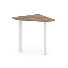 Style Project Next Угловой элемент стола SN-59.USP-001 Дуб Табак/Металл Белый 600*600*750 - Фото предпросмотра