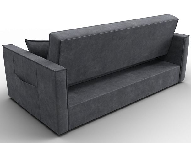Диван прямой Лига-104 (160) Велюр серый - Вид 5