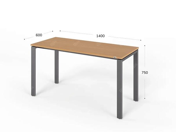 ЛАЙТ / LIGHT RLG015-14x6 Прямоугольный стол 140x60x75 Бук - Вид 2