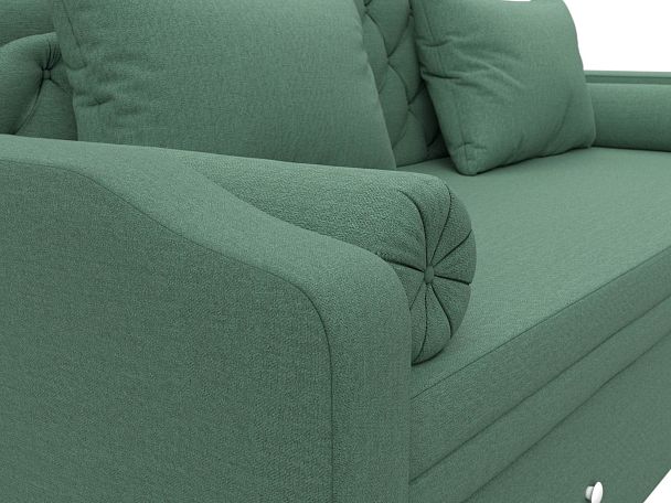 Диван детский прямой Сойер Рогожка зеленый - Вид 4