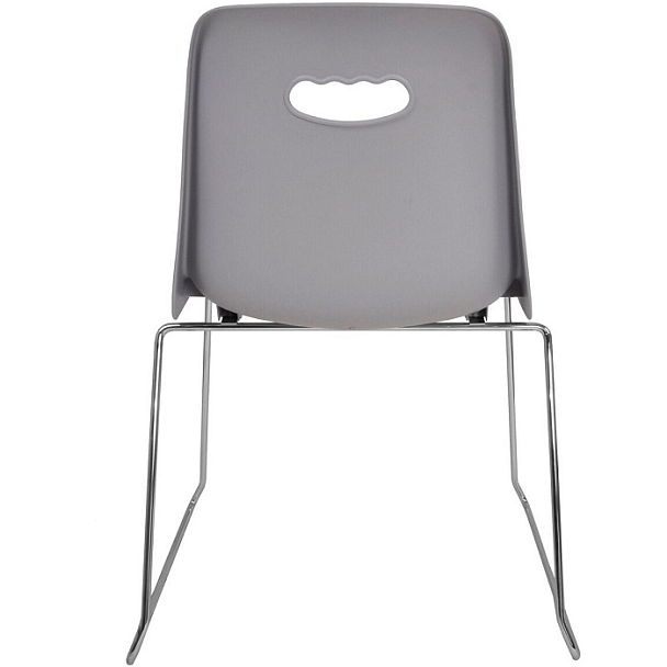 Стул Venezia (пруток) каркас хром, серый, РП+ИК, стопируемый - Вид 2