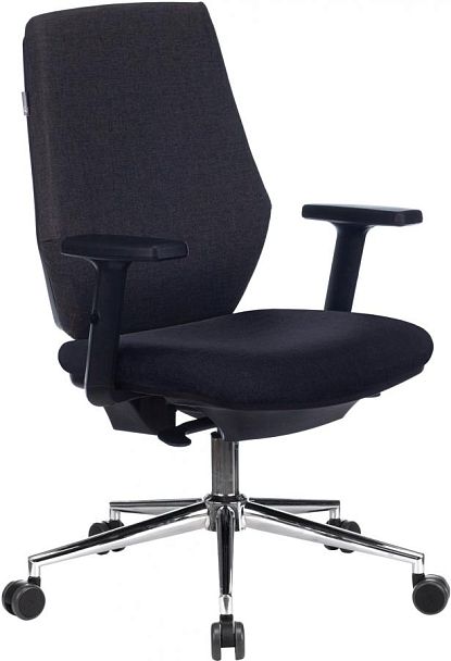 Кресло Бюрократ CH-545SL серый 38-417 крестов. металл хром - Вид 1