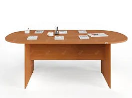 UNITY PКС-10/20 ВИШНЯ Конференц стол овальный Универсальный 2000х1000х750 - Фото предпросмотра