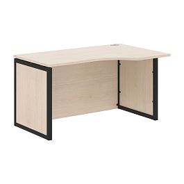 Стол эргономичный XQPCET 149H(R) Бук Тиара/Антрацит 1400х900х750 XTEN-QP - Фото предпросмотра