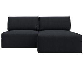 Диван угловой модульный Лига-060 НПБ угол универсальный Искусственная замша серый - Фото предпросмотра