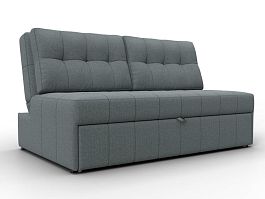 Диван прямой Лига-107 (140) Рогожка серый - Фото предпросмотра