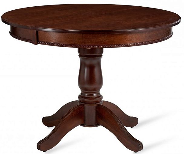 Стол деревянный раздвижной Вэлт D100(140)х100х76 Античный орех - Вид 4