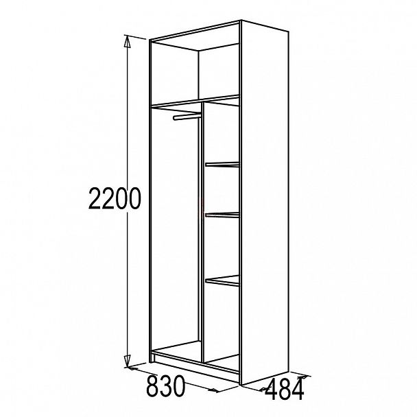 Шкаф "Флагман 4" - Вид 3