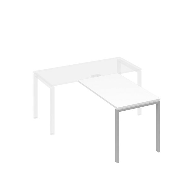 Брифинг-приставка на металлокаркасе UNO A4 А4 Б1 074 БП белый премиум / металлокаркас серый - Вид 1