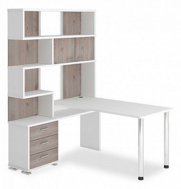 Стол компьютерный Домино нельсон СР-420/150 Белый/Нельсон левый - Вид 1