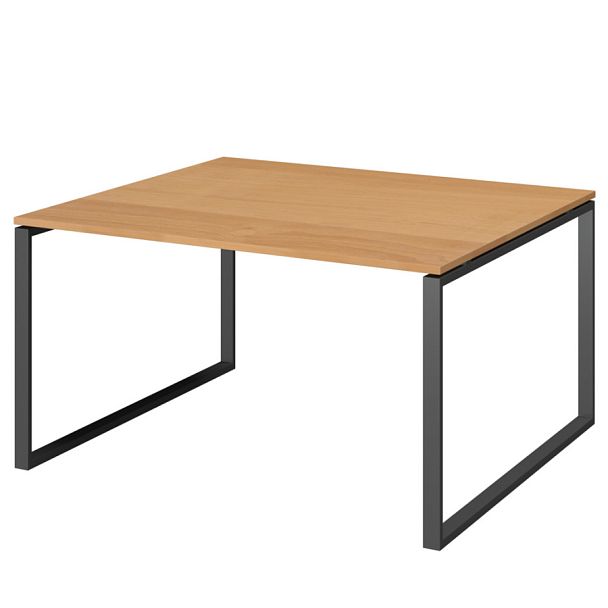 Стол переговорный на металлокаркасе АМП.О-003.123 Ольха/Антрацит 1400x1236x760 Арго-М - Вид 1