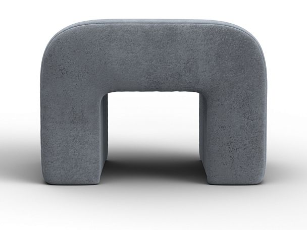 Пуф 008 Велюр серый - Вид 2