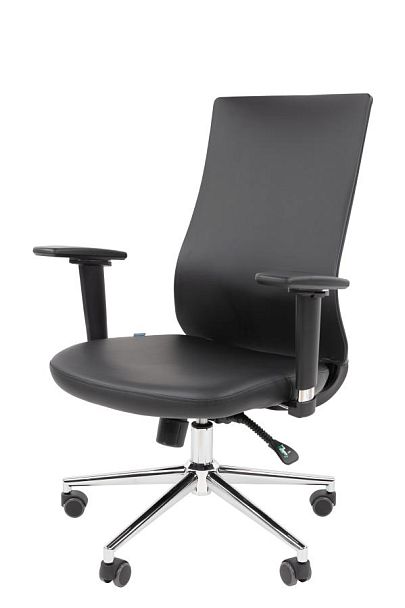 Офисное кресло Chairman 500LUX Россия экокожа черный БП - Вид 8