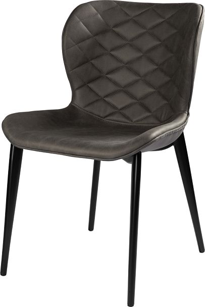 Стул на металлокаркасе Коэн Темно-серый Kiprus 13/черный - Вид 1