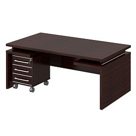 Стол и тумба "Дипломат"  ПК-ДП-КОМП-В2-134 венге - Фото предпросмотра