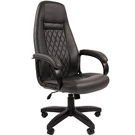 Кресло CHAIRMAN 950LT, экокожа, серый - Фото предпросмотра