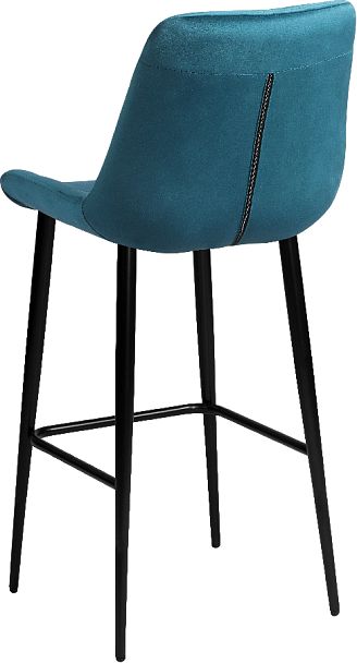 Комплект барных поворотных стульев Эйден, Confetti izumrud/черный, 2 шт. - Вид 6