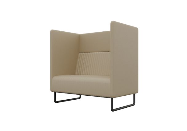 Bronks Диван одноместный BROS-1 Dollaro 517/Металл Черный 1050*760*1180 - Вид 1