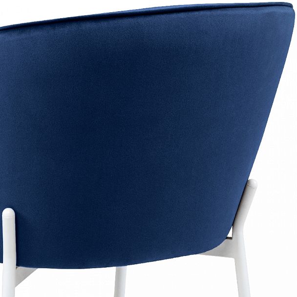 Комплект кухонных стульев Миэль синий велюр/белый, 2 шт. - Вид 10